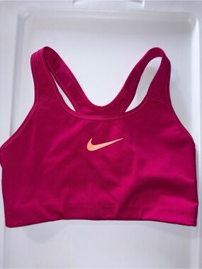 Nike Pink/Orange Sports Bra Medium
